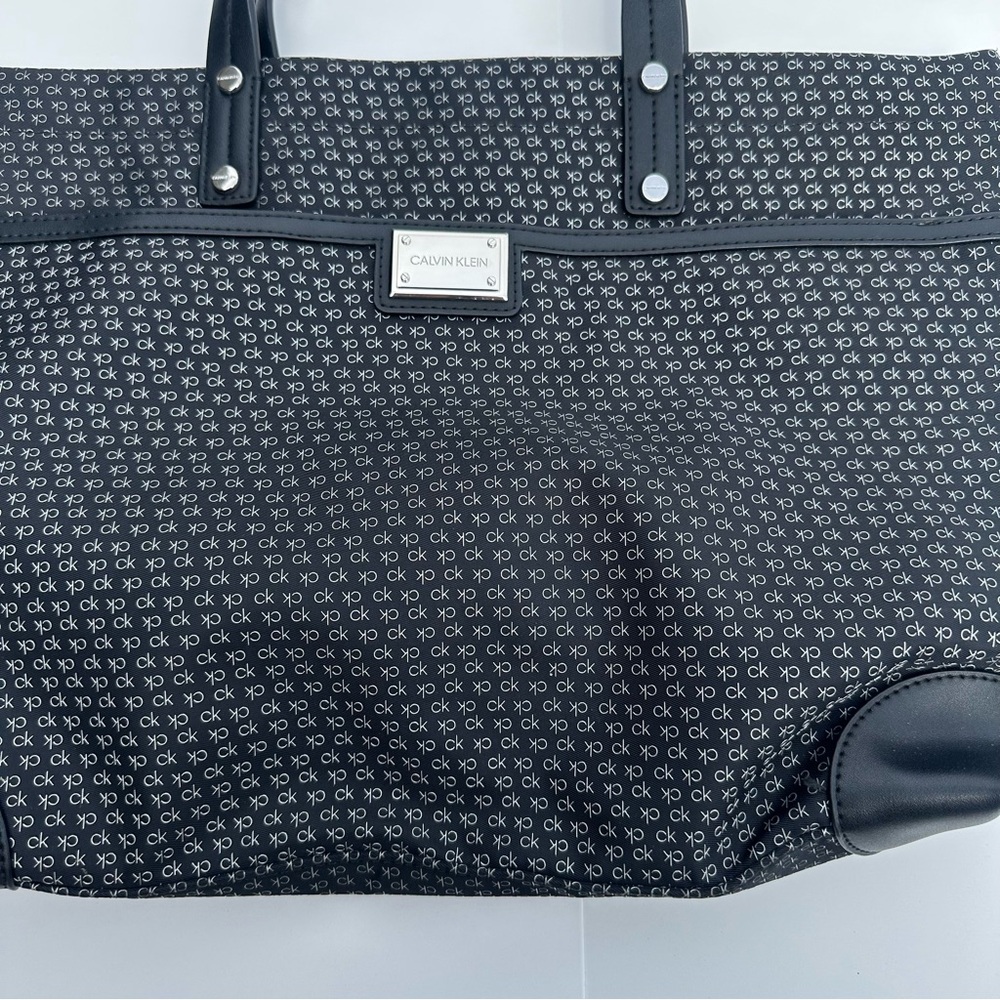 Calvin Klein Black Monogram Tote Bag